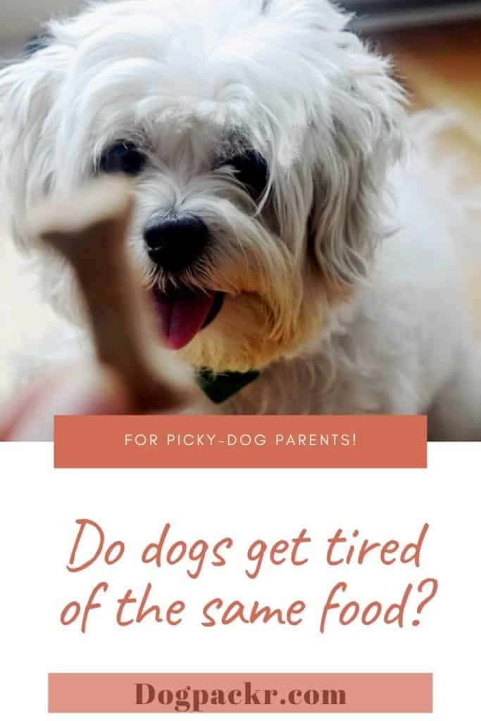 Do dogs get tired of the same food?