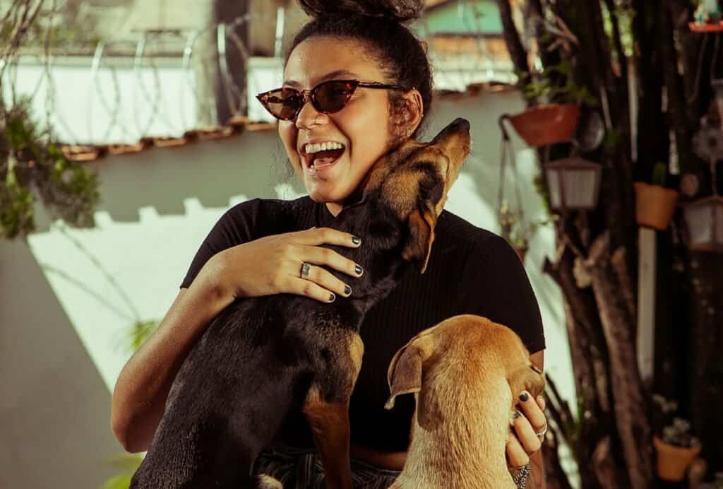 dog gets overly excited when guests come over